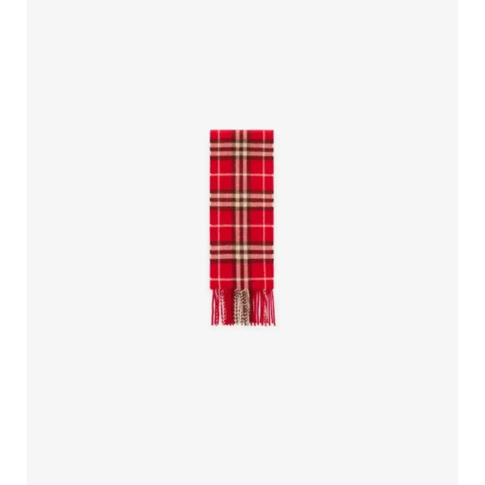 Sciarpa in cashmere a quadri stretti