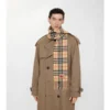 Sciarpa in cashmere a quadri stretti