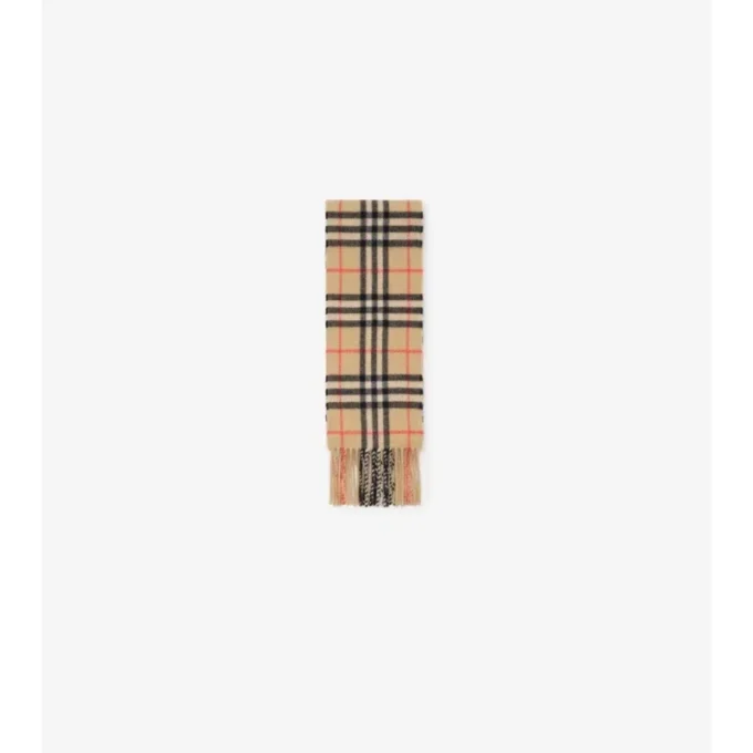 Sciarpa in cashmere a quadri stretti