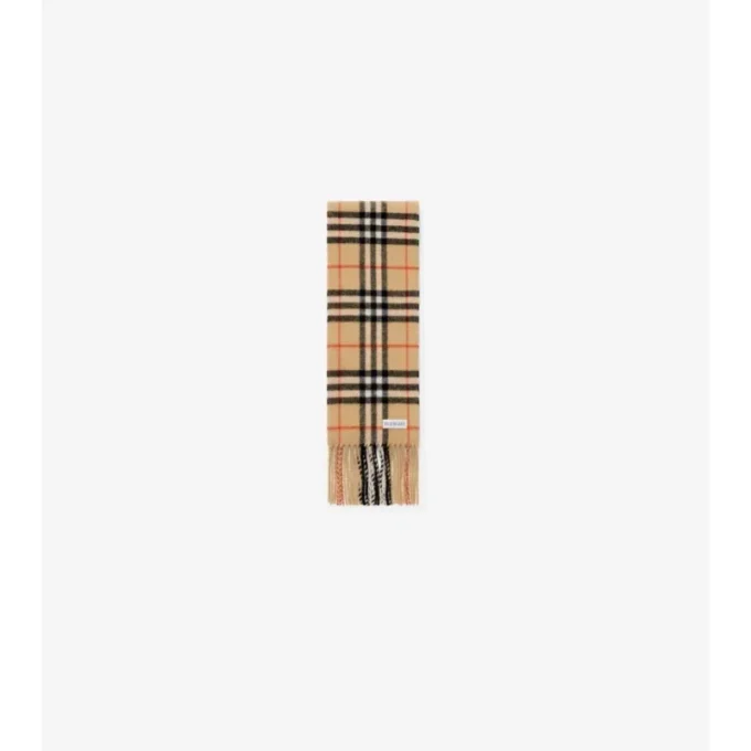 Sciarpa in cashmere a quadri stretti
