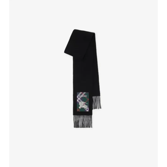 Sciarpa in cashmere Check Label