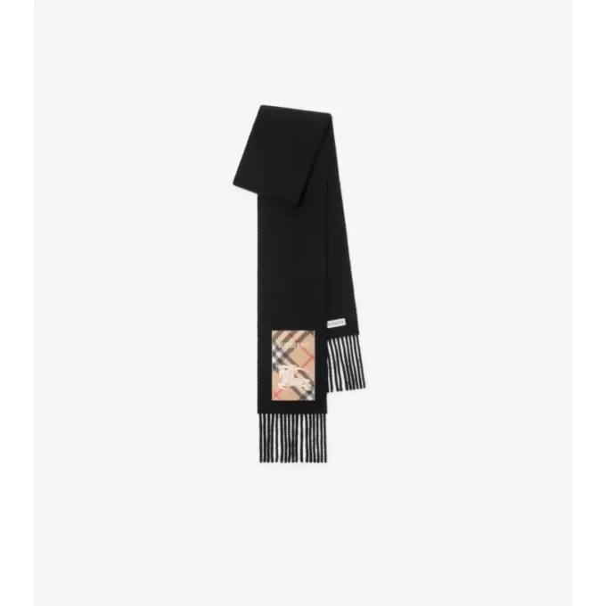 Sciarpa in cashmere Check Label