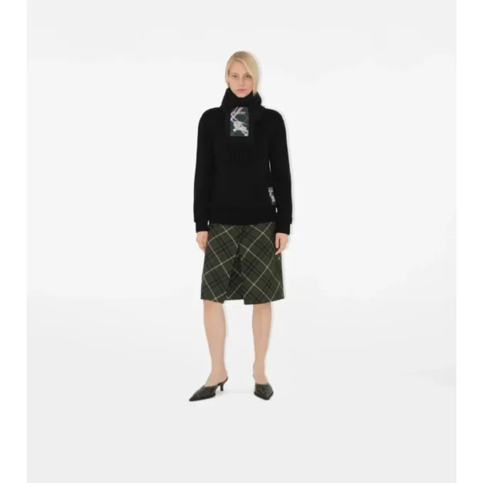 Sciarpa in cashmere Check Label