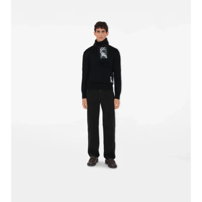 Sciarpa in cashmere Check Label