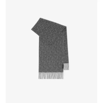 Sciarpa in cashmere con ciondolo a B
