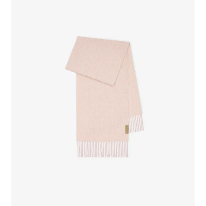 Sciarpa in cashmere con ciondolo a B