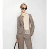 Sciarpa in cashmere con ciondolo a B