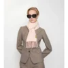 Sciarpa in cashmere con ciondolo a B