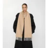 Sciarpa in cashmere con ciondolo a B