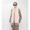 Sciarpa in cashmere con ciondolo a B