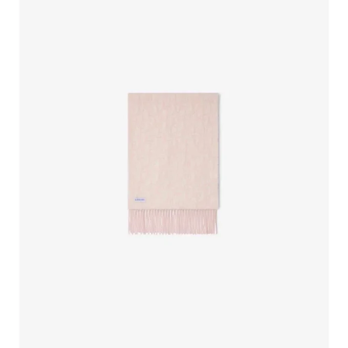 Sciarpa in cashmere con ciondolo a B