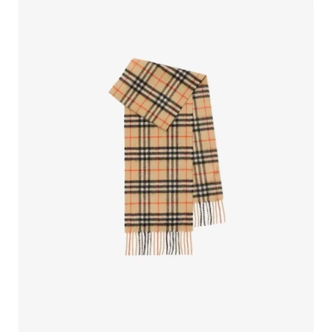 Sciarpa in cashmere con motivo a quadri