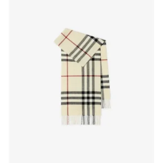 Sciarpa in cashmere con motivo a quadri