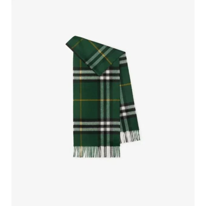Sciarpa in cashmere con motivo a quadri