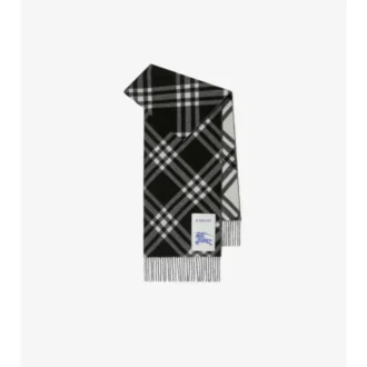 Sciarpa in cashmere con motivo a quadri