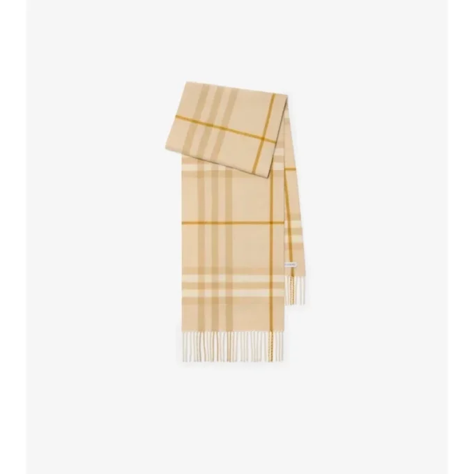 Sciarpa in cashmere con motivo a quadri