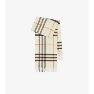 Sciarpa in cashmere con motivo a quadri