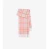 Sciarpa in cashmere con motivo a quadri