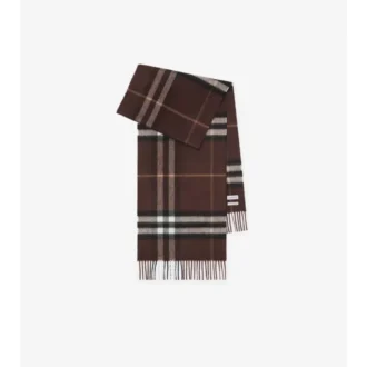 Sciarpa in cashmere con motivo a quadri