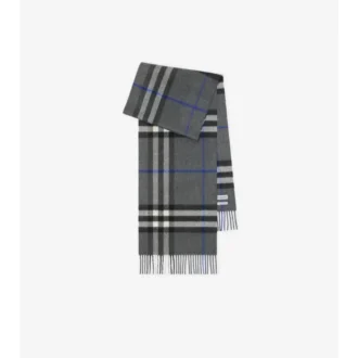 Sciarpa in cashmere con motivo a quadri