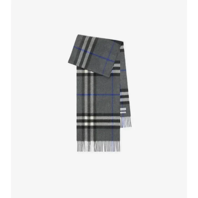 Sciarpa in cashmere con motivo a quadri