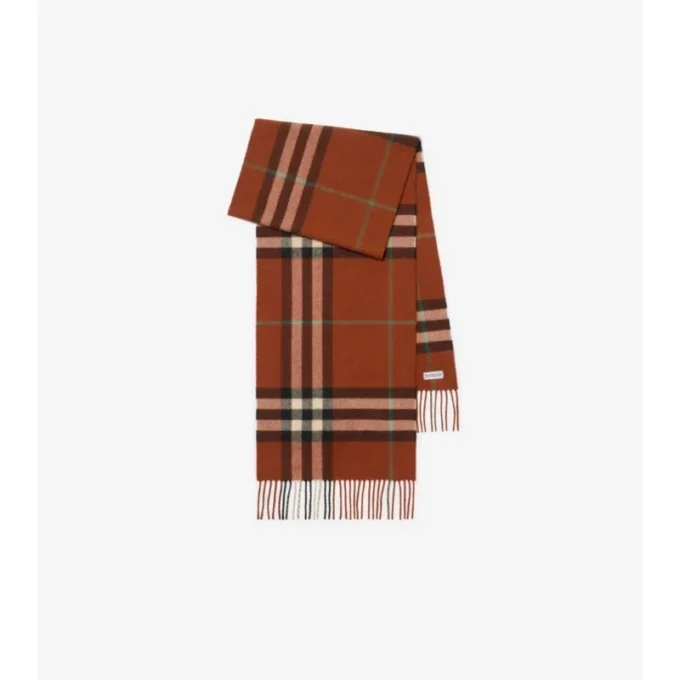 Sciarpa in cashmere con motivo a quadri