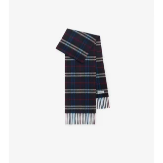 Sciarpa in cashmere con motivo a quadri