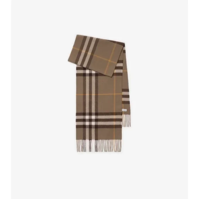 Sciarpa in cashmere con motivo a quadri