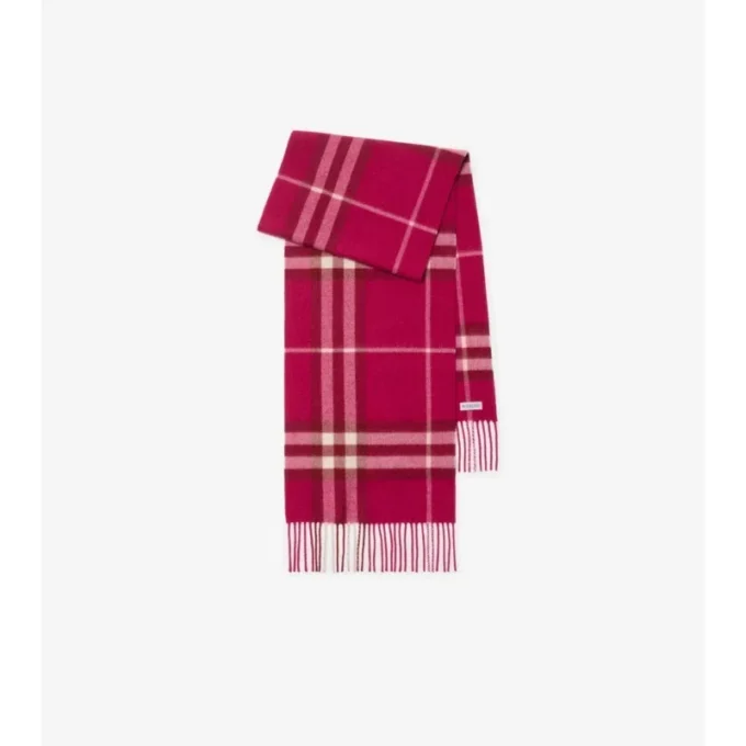 Sciarpa in cashmere con motivo a quadri