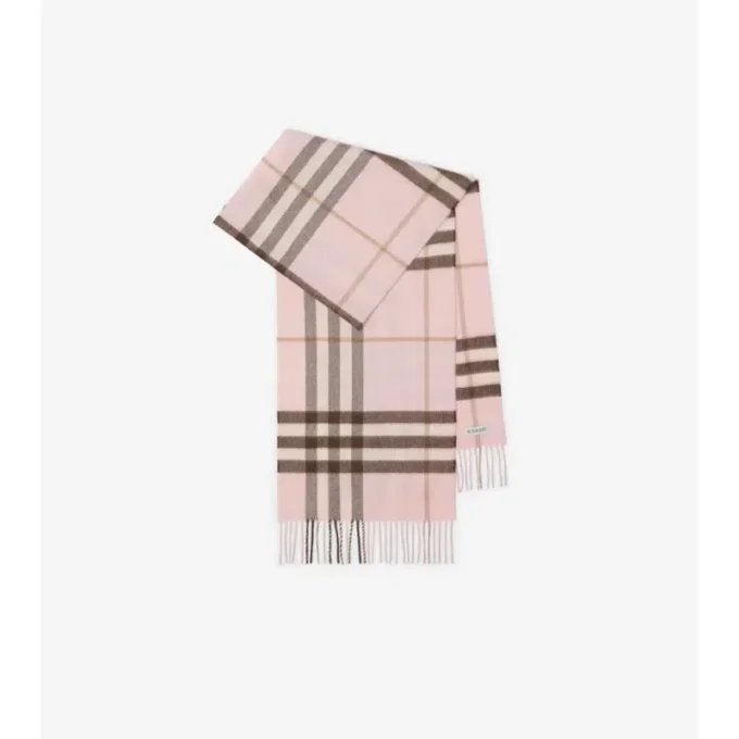 Sciarpa in cashmere con motivo a quadri