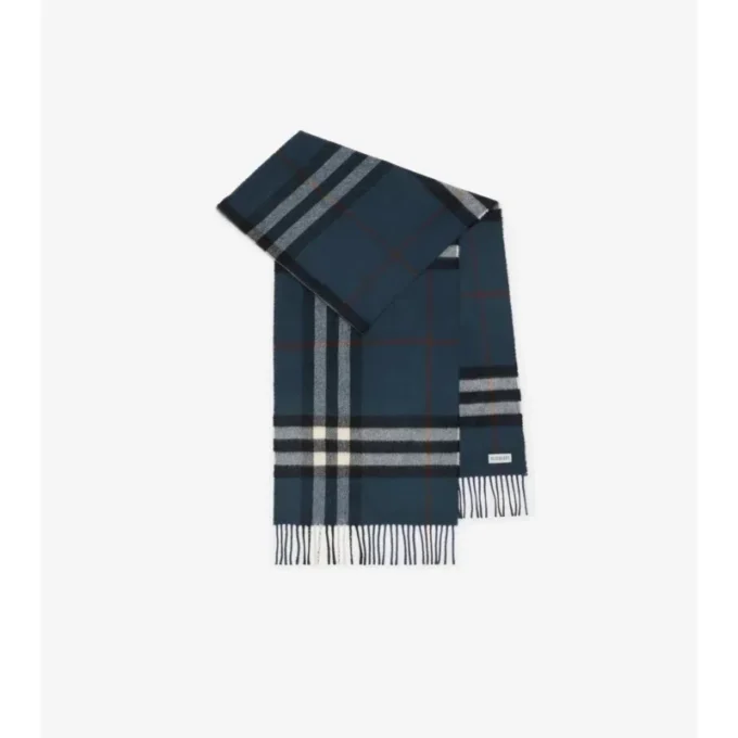 Sciarpa in cashmere con motivo a quadri