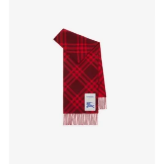Sciarpa in cashmere con motivo a quadri