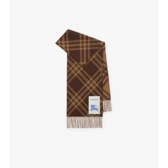 Sciarpa in cashmere con motivo a quadri