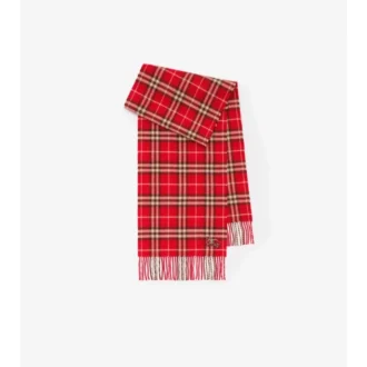 Sciarpa in cashmere con motivo a quadri