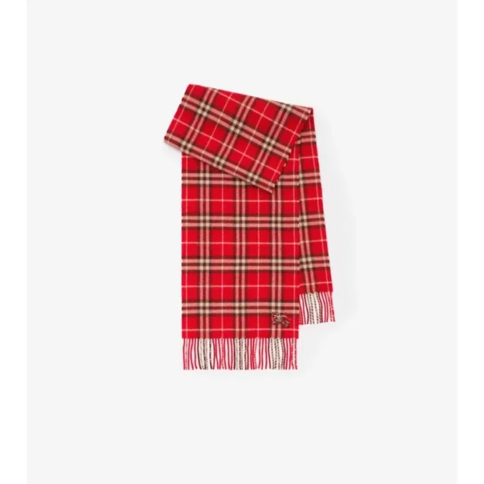 Sciarpa in cashmere con motivo a quadri