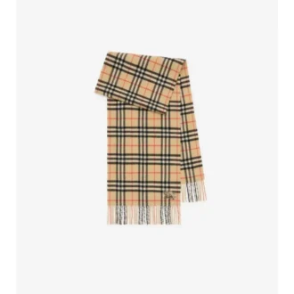 Sciarpa in cashmere con motivo a quadri