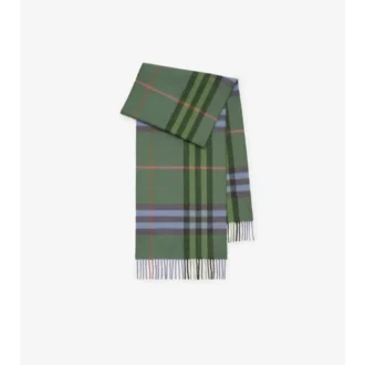 Sciarpa in cashmere con motivo a quadri