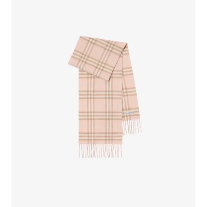 Sciarpa in cashmere con motivo a quadri