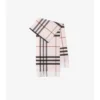 Sciarpa in cashmere con motivo a quadri
