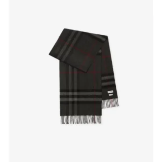 Sciarpa in cashmere con motivo a quadri