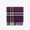 Sciarpa in cashmere con motivo a quadri