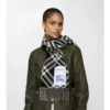 Sciarpa in cashmere con motivo a quadri