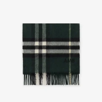 Sciarpa in cashmere con motivo a quadri