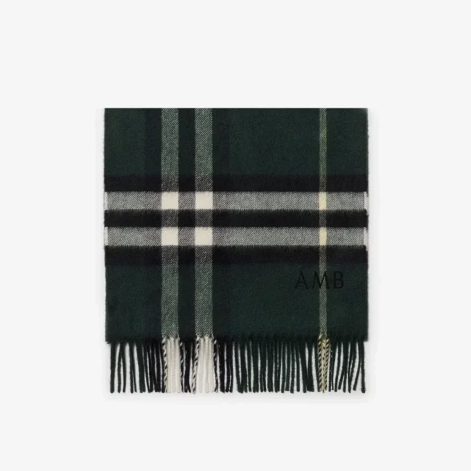 Sciarpa in cashmere con motivo a quadri