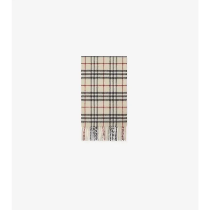 Sciarpa in cashmere con motivo a quadri