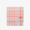 Sciarpa in cashmere con motivo a quadri
