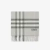 Sciarpa in cashmere con motivo a quadri