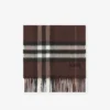 Sciarpa in cashmere con motivo a quadri