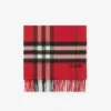 Sciarpa in cashmere con motivo a quadri