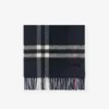 Sciarpa in cashmere con motivo a quadri